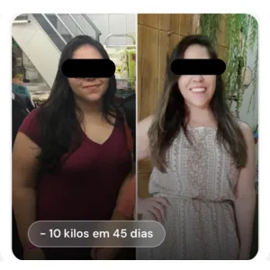 Resultado antes e depois: -10 kg em 45 dias